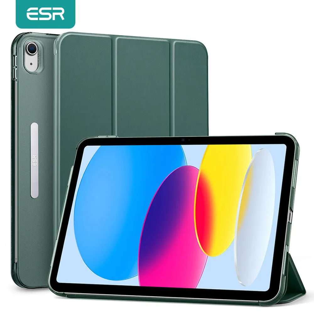 ESR iPad 10 2022 için Kılıf Yippee Renkli Ultra İnce PU Deri Sırt Çantası iPad 10th Nesil 10.9