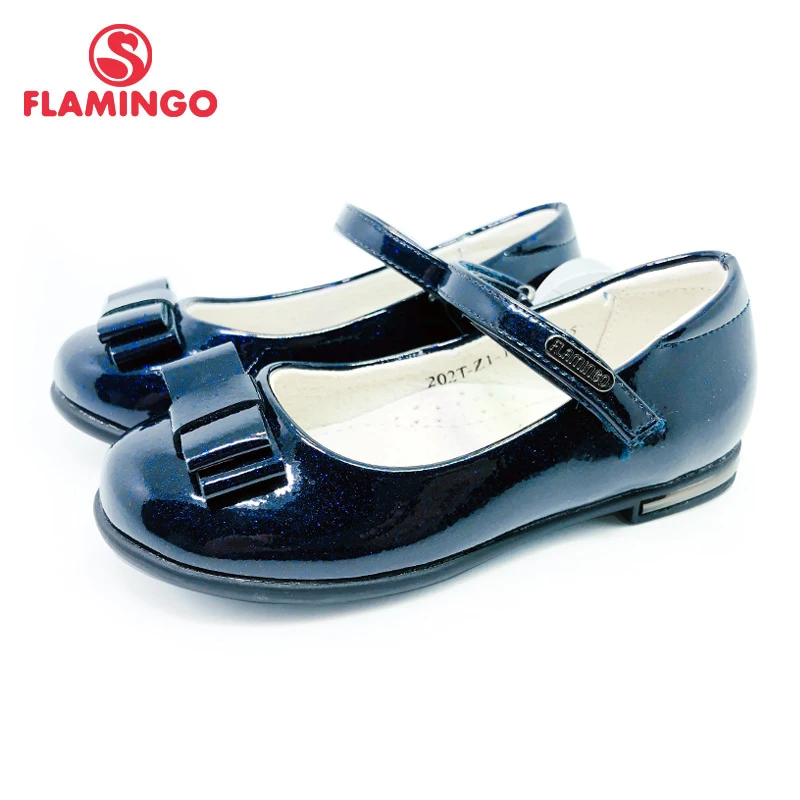 FLAMINGO Yeni Varış İlmek dekor İlkbahar & Yaz Kanca & Döngü Açık okul ayakkabısı kız için Ücretsiz kargo 202T-Z1-1920