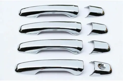 Ford Explorer 2011 - 2018 için 2019 ABS Krom Yan Kapı kulp kılıfı Trim 8 adet Araba modifikasyonu Otomobil parçaları