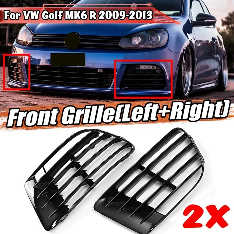 Golf için MK6 R 2009-2013 R20 Görünüm Sis Lambası Alt Tampon ızgarası ızgara kapağı 5K0853665E 5K0853666E