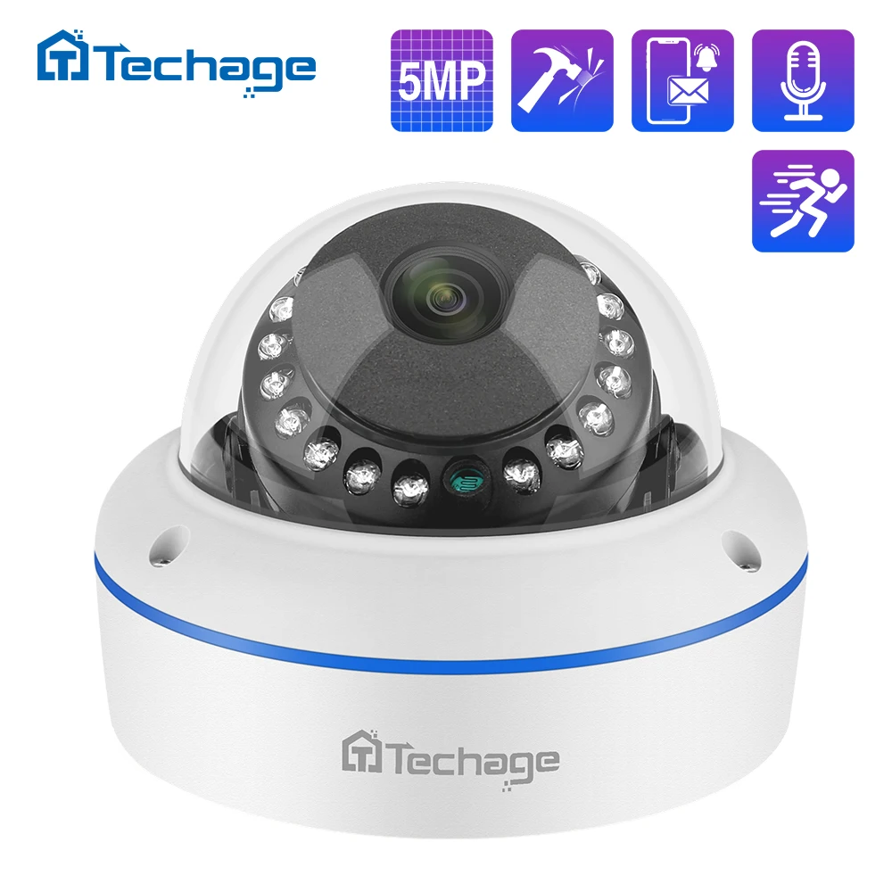 H. 265 4MP 5MP 48V POE IP Kamera 3.6 mm Dome Kapalı Açık VandalProof Ses Kayıt P2P CCTV Güvenlik Video Gözetim