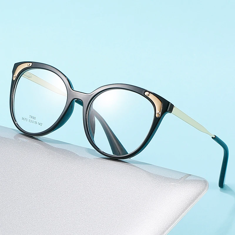 Handoer mavi ışık engelleme gözlük çerçeve kadınlar için moda gözlük UV400 Anti-Yansıtıcı yeni sıcak kadın optik gözlük