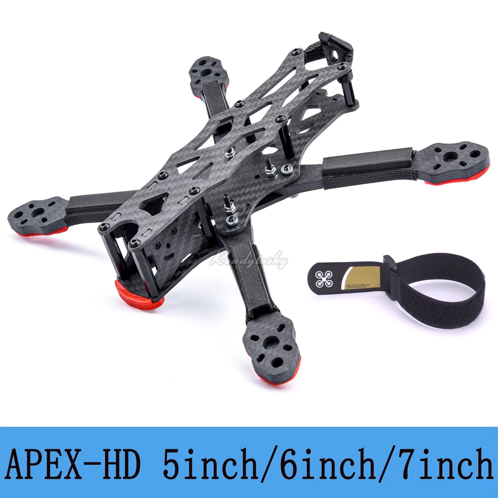 HD5 / HD6 / HD7 5/6/7 inç Karbon Fiber drone iskeleti Kiti ile 5.5 mm Kol APEX-HD APEX FPV Freestyle RC Yarış Drone