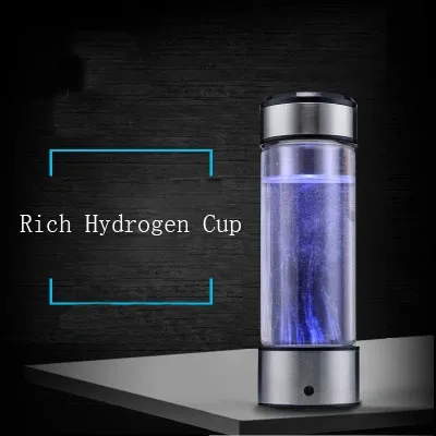Hidrojen su jeneratörü Alkali Maker Şarj Edilebilir Taşınabilir Su Ionizer Şişe Süper Antioksidan Hidrojen Açısından Zengin Su Bardağı