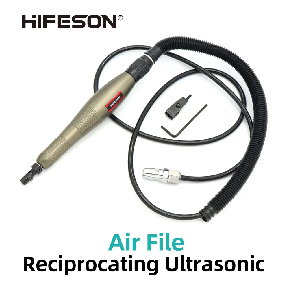 HIFESON 02 K Ultrasonik Hava Dosya Pnömatik Pistonlu Dosya Kırpma Dosya Parlatma ve Parlatma Makinesi