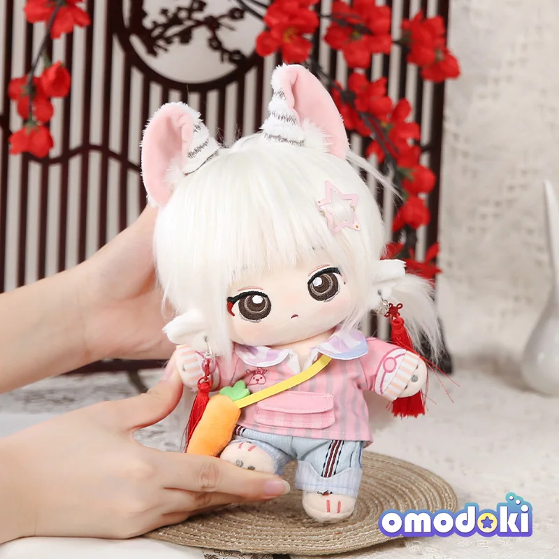 Hiçbir Nitelikleri Kpop Yıldız Idol Beast Kulaklar Hayvan Poria Kek 20 cm Kız Peluş Bebek Oyuncak Dolması Vücut Yumuşak Sevimli Plushie Cosplay Hediye