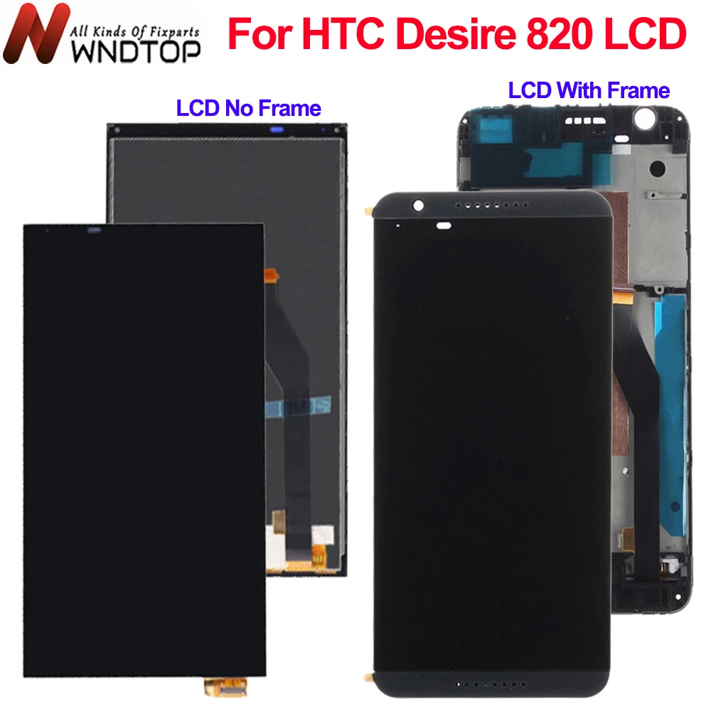 HTC Desire 820 için LCD ekran dokunmatik ekranlı sayısallaştırıcı grup Için Cep Telefonu Yedek Parçaları 820 S 820N 820G 820U D820 LCD