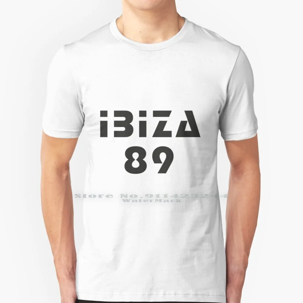 Ibiza 1989 1988 Rave Tekno Ev Balear T Shirt %100 % Saf Pamuk 1989 1988 Rave Tekno Ev Balear Asit Amnesia Pacha