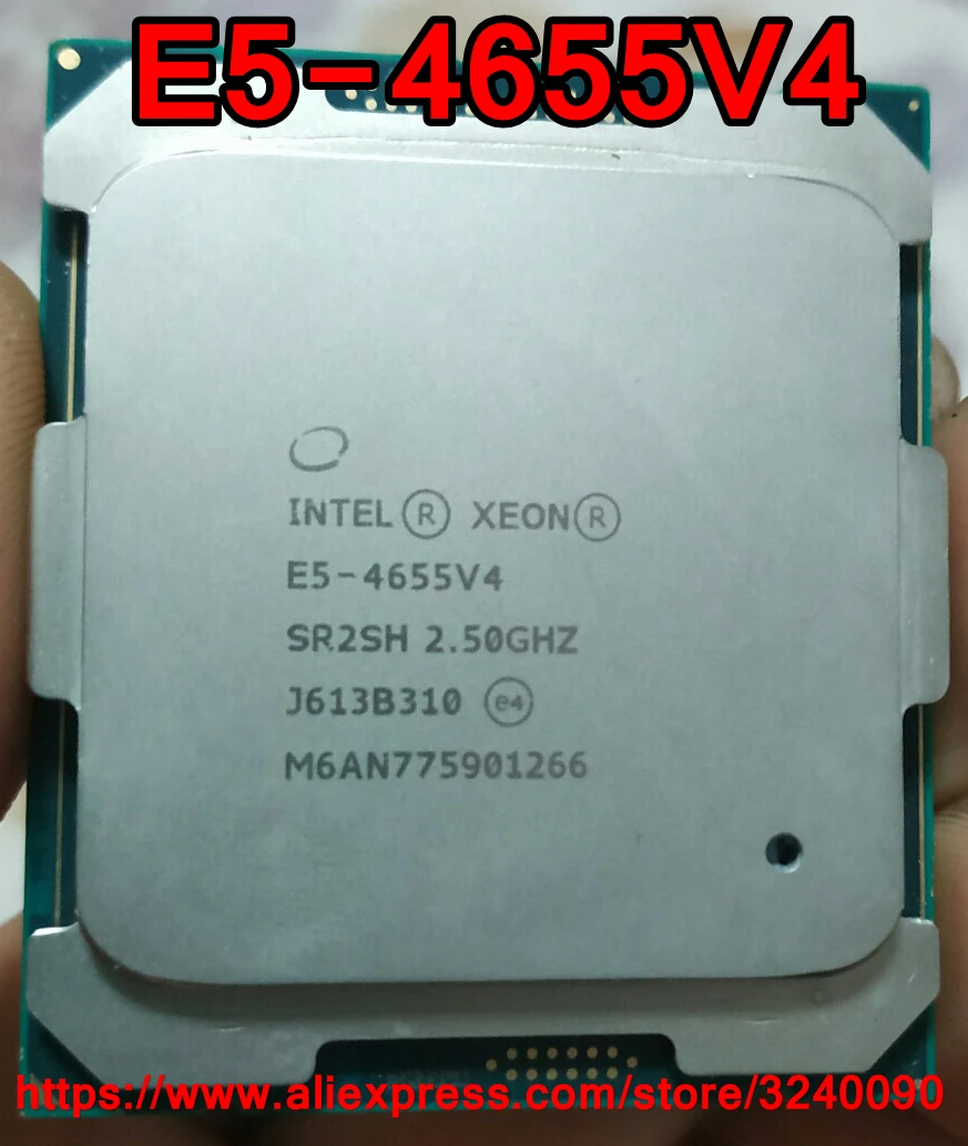 Intel Xeon CPU E5-4655V4 2.50 GHz 8 Çekirdekli 30M LGA2011-3 E5-4655 v4 işlemci E5 4655v4 ücretsiz kargo E5 4655 v4