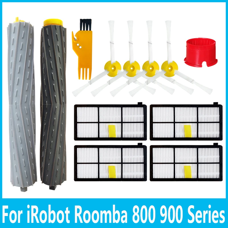 ıRobot Roomba 800 900 Serisi için 860 880 890 960 965 981 980 Hepa Filtre Ana Yan Fırça Parçası robotlu süpürge Aksesuarları