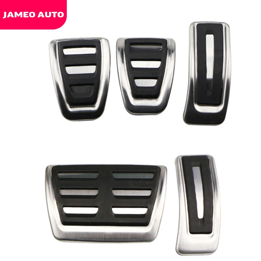 Jameo Otomatik RHD araba pedalları koruma kapağı Audi A4 B8 S4 A5 S5 8T Q5 SQ5 A6 C7 A7 S7 S6 4G A8 S8 4H MT Gaz Fren Pedalı