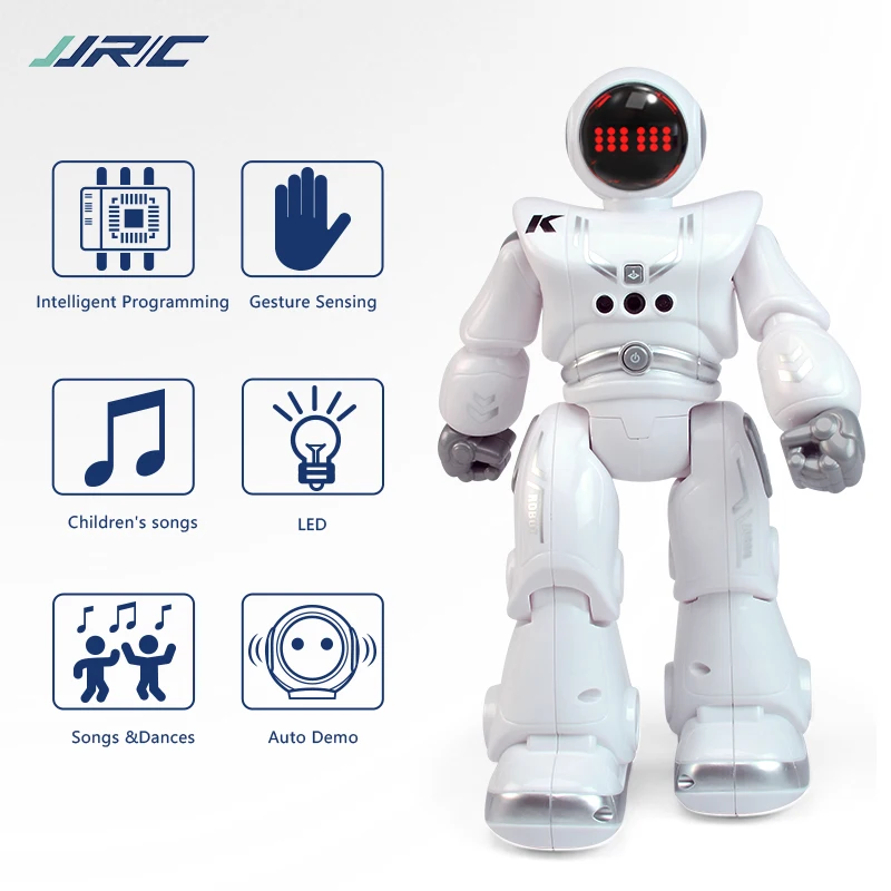 JJRC R18 Programlama Otomatik Sunum Akıllı RC Robot Hareket Sensörü Akıllı Robotlar Oyuncak Müzik Şarkıları çocuk oyuncakları