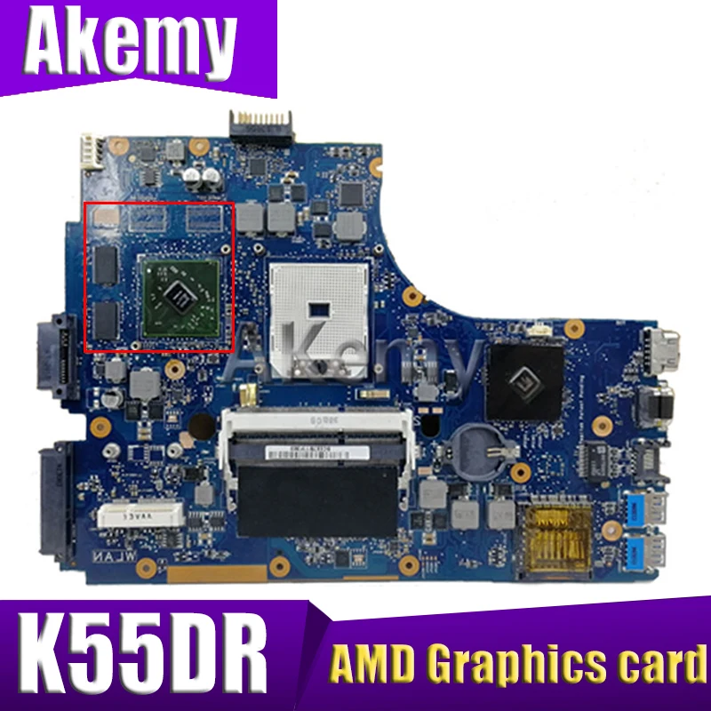 K55DR Anakart Asus İçin A55DR K55DR K55D K55DE K55N Laptop anakart AMD Grafik kartı %100 % orijinal iyi çalışıyor