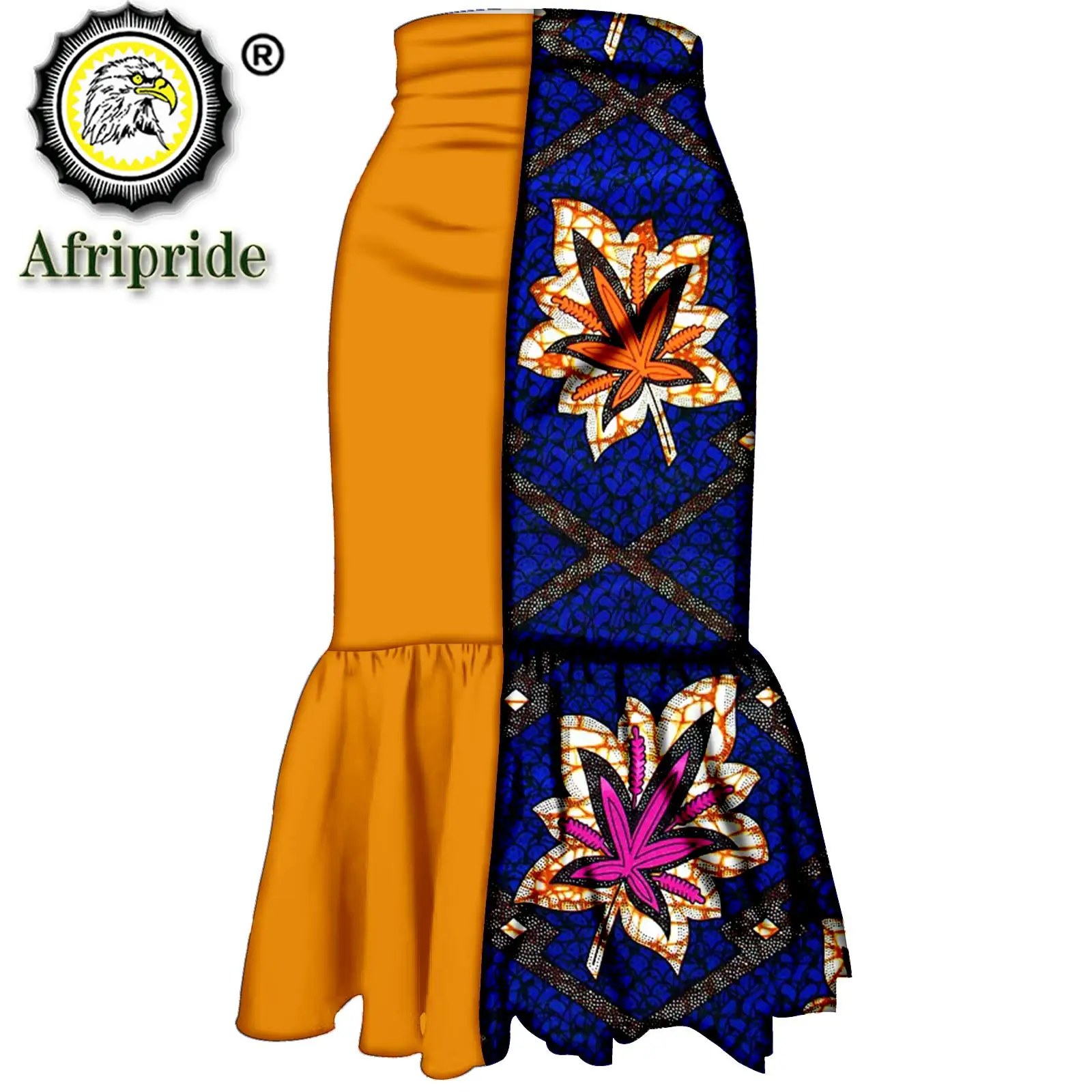 Kadınlar için afrika Giysi Maxi Etek Dashiki Uzun Etekler Kadınlar için Ankara Midi Etek A-Line Etek Artı Boyutu Rahat S2027005