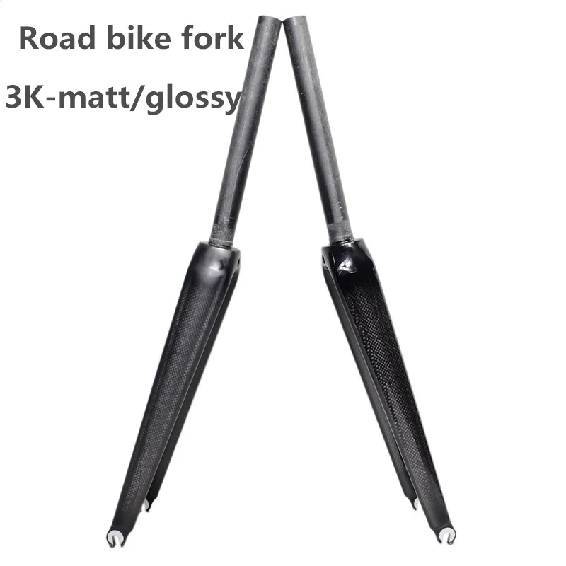 Karbon fiber Çatal Yeni Stil Yol bisiklet çatalı Bisiklet Parçaları 1-1 / 8 650c Superlight 350g 3k mat parlak Kaplama Bisiklet Aksesuarları