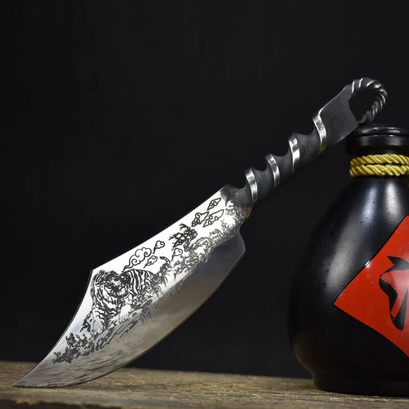 Kemik toplama bıçağı Longquan mutfak bıçağı el dövme meyve bıçağı hafif ve süper keskin bıçak antika çay bıçağı ev