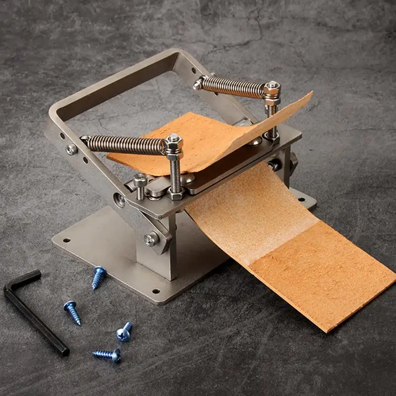 Manuel Deri İnceltme Makinesi Zanaat Deri Splitter Makinesi DIY Manuel Kesme Soyucu rulmanlı yatak Aracı