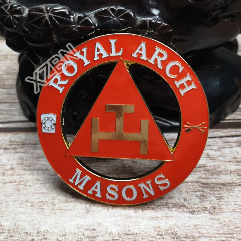 Masonik Araba Rozeti Amblemi Mason Mason BCM14 KRALİYET KEMER MASONLAR zarif boya tekniği kişilik dekorasyon