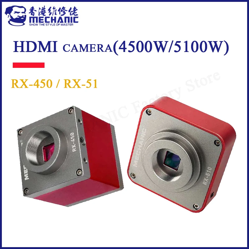 MEKANIK 4500 Milyon HD Mikroskop Kamera RX-450 RX - 510 HDMI Girişi Dijital Eşzamanlı Mikroskop Kamera Telefonu Tamir için