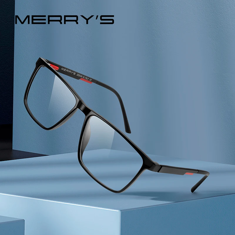 MERRYS tasarım Klasik Erkek Gözlük Çerçeveleri TR90 Gözlük Optik Çerçeve Reçete Gözlük Çerçeveleri Optik Gözlük S2915