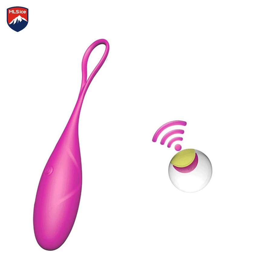 Mlsice G-Spot Kablosuz Uzaktan Kumanda USB Şarj Edilebilir Titreşimli Silikon Bullet Yumurta Vibratör Masaj Topu Yetişkin Seks Oyuncakları için
