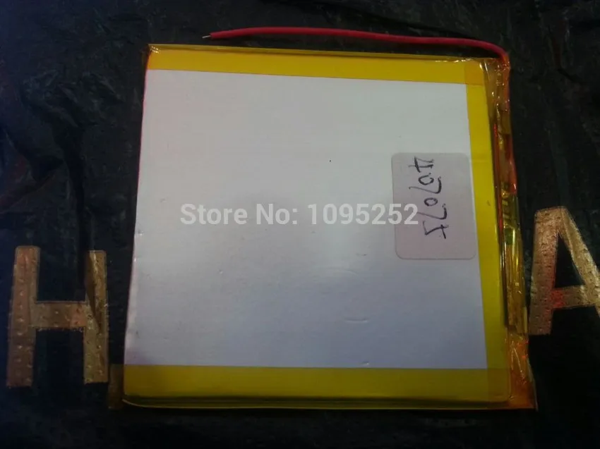 Mobil Güç Tablet PC MP5 GPS için Li-polimer Şarj Edilebilir Pil 3.7 V 2500mAh 407075