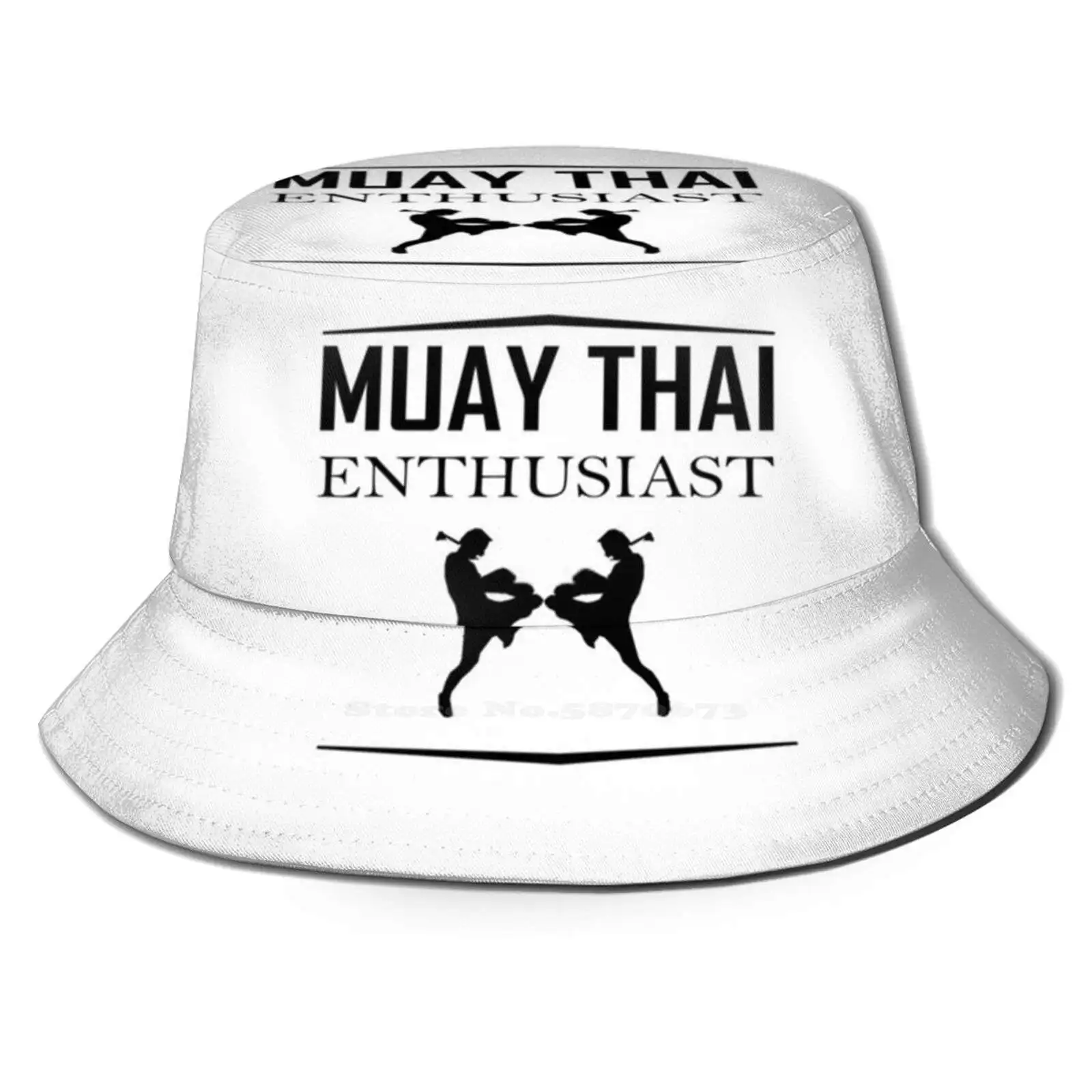 Muay Thai Meraklısı Unisex Balıkçı Şapka Kova Şapka Tay Muay Thai Tay Boks Tayland Tay Boksör Tay Boks Atasözü Tay