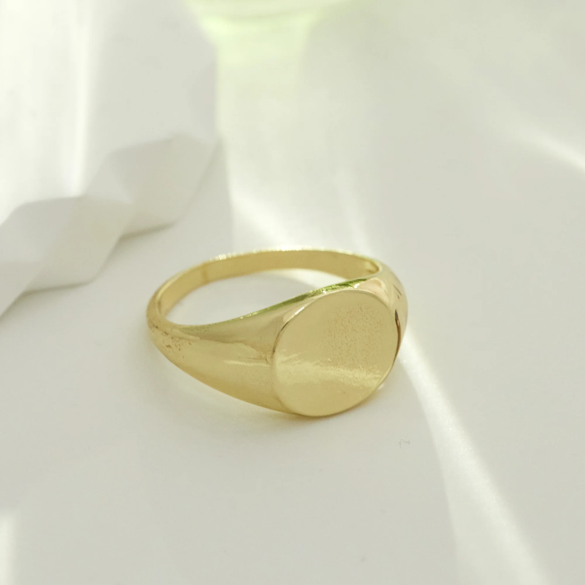 Narin Oval Yüzük Kadınlar için Kore Basit Gümüş Renk Geometrik Metal Halka Yaratıcı Minimalist Çift düğün takısı Hediyeler