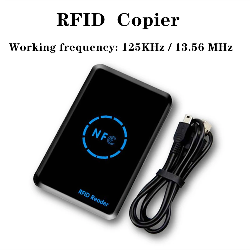 NFC Akıllı Kart Okuyucu Yazar RFID Fotokopi / Teksir 125 kHz 13.56 MHz USB Programcı Anahtar fobs Kart KIMLIK IC EM UID EM4305 T5577 Etiketi