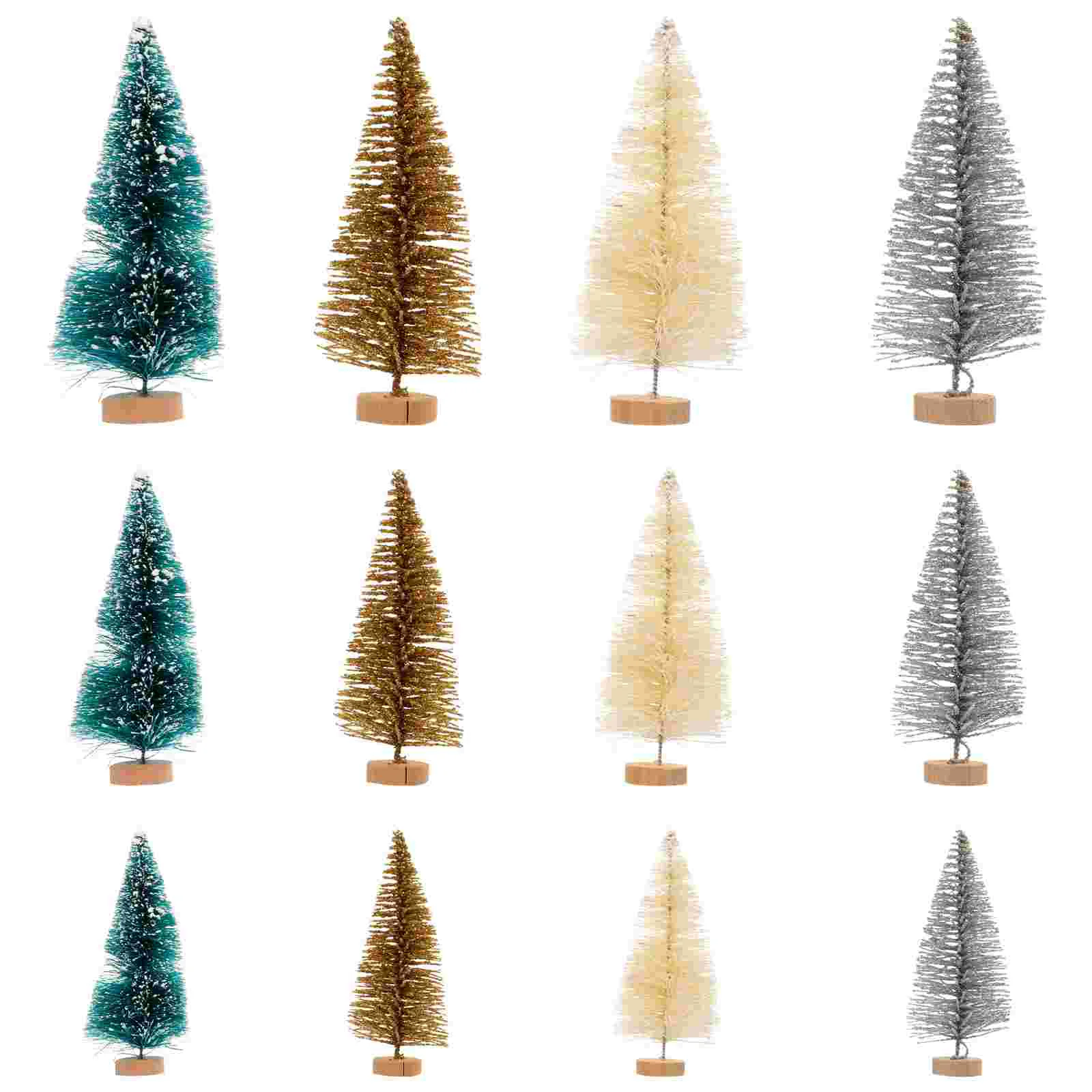 Noel süslemeleri dekor ağaç Treesbedroom kapalı Mini Oda tablo şişe fırça dekoratif 