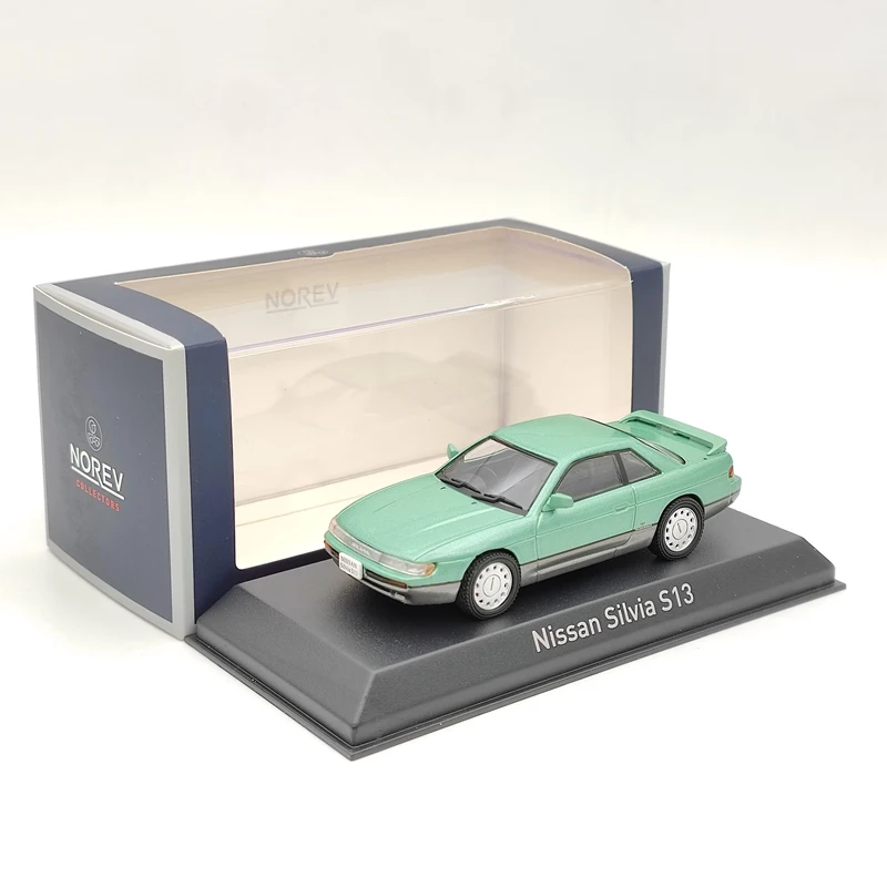 Norev 1/43 1988 N~san Silvia S13 Açık Yeşil metalik pres döküm modeller oyuncak arabalar Koleksiyonu Hediye