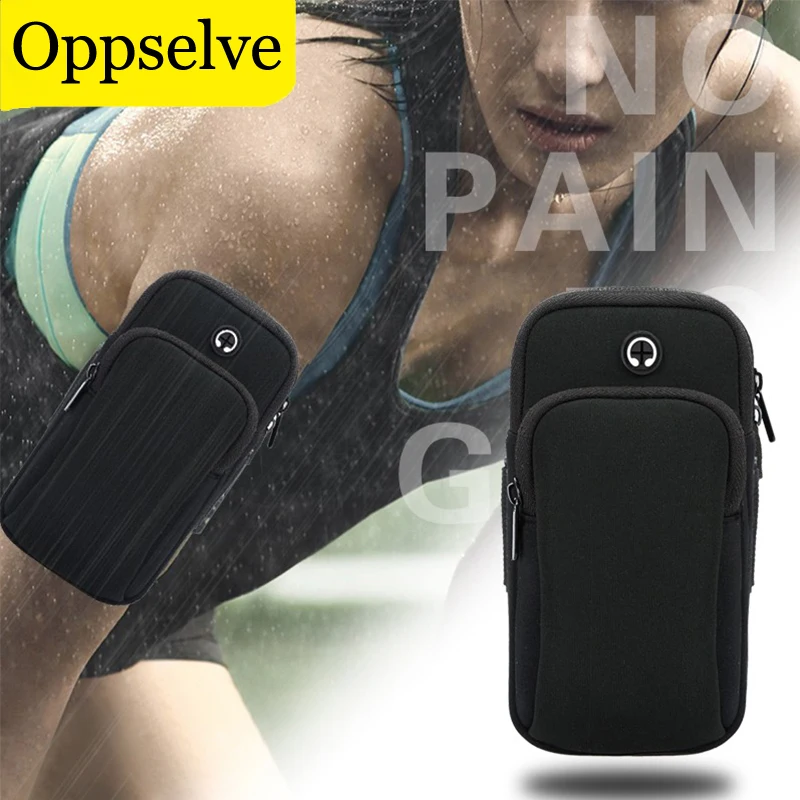 Oppselve Evrensel Kol Bandı Spor telefon kılıfı İçin Koşu Kol telefon tutucu spor çanta El iPhone 11 Huawei Xiaomi Altında 6.5 inç