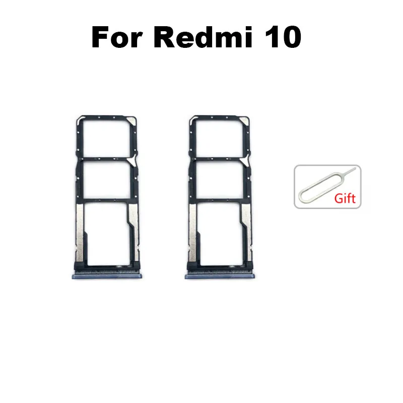 Orijinal Yeni Xiaomi Redmi İçin 10 Sım Kart Tepsi Yuvası Tutucu Soket Adaptörü Bağlayıcı Onarım Parçaları Değiştirme FHD Başbakan 2022