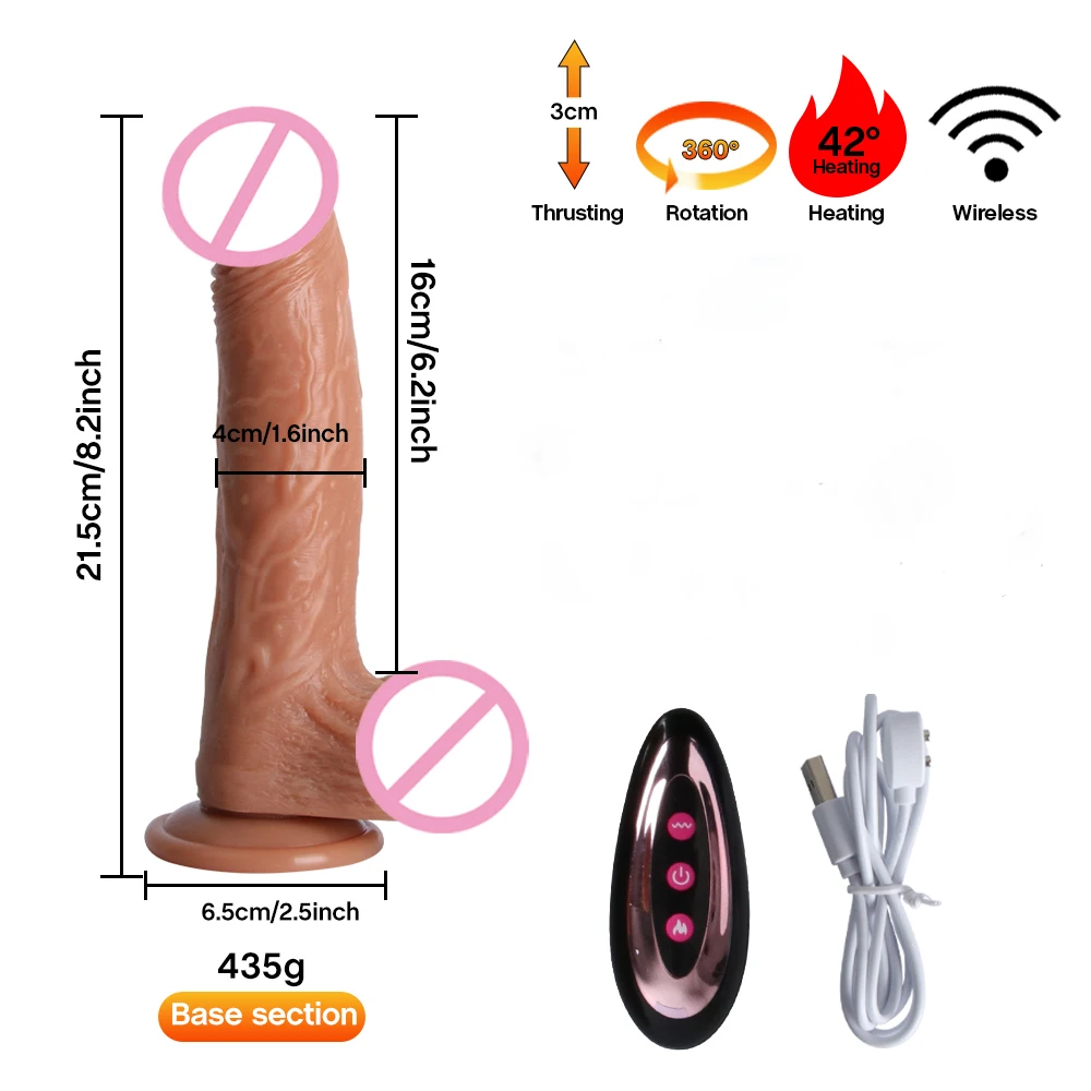 Otomatik ısıtma yapay penis gerçekçi Penis vajinal stimülasyon masajı uzaktan kumanda seks oyuncakları kadınlar için büyük mastürbasyon için Seks Shop