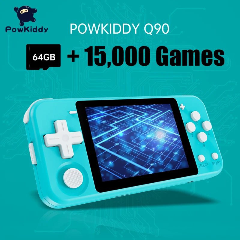 POWKIDDY Q90 Açık Kaynak elde kullanılır Retro oyun konsolu 3 