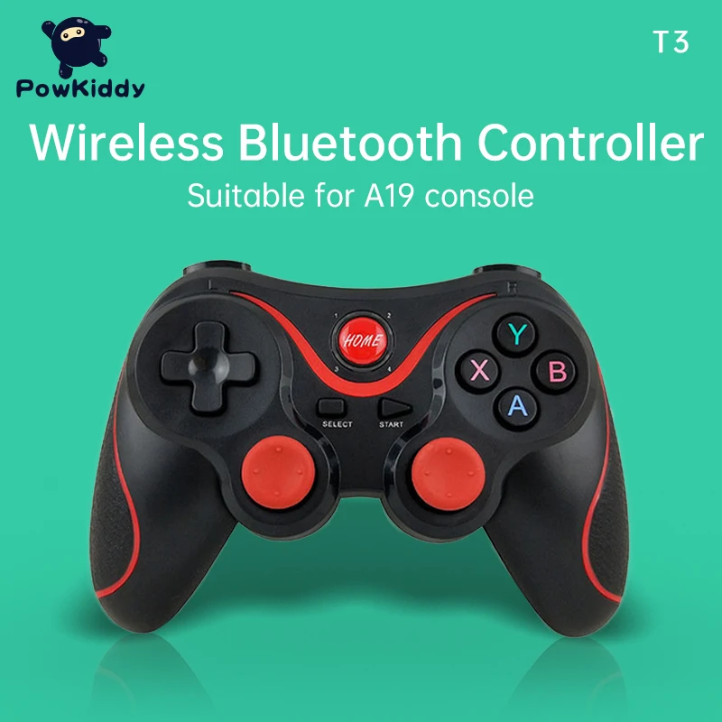 Powkıddy T3 kablosuz oyun kolu Bluetooth 3.0 Oyun Kolu İçin Uygun A19 Konsolu Tablet Android Smartphone PC Oyun Denetleyicisi