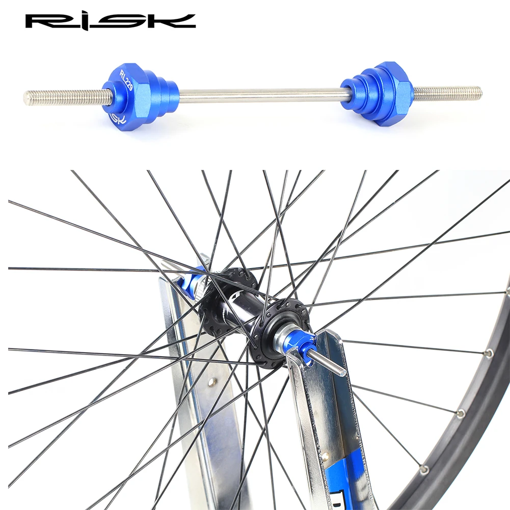 RISK Bisiklet Tekerlek Truing Standı Adaptörü Aracı Hub Jant Tuner 20mm 15mm 12mm Hub Aks Adaptörü Bisiklet Tamir Araçları