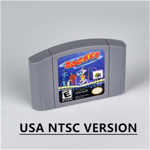 Roket Robot Tekerlekler üzerinde 64 Bit Oyun Kartuşu ABD Versiyonu NTSC Formatı