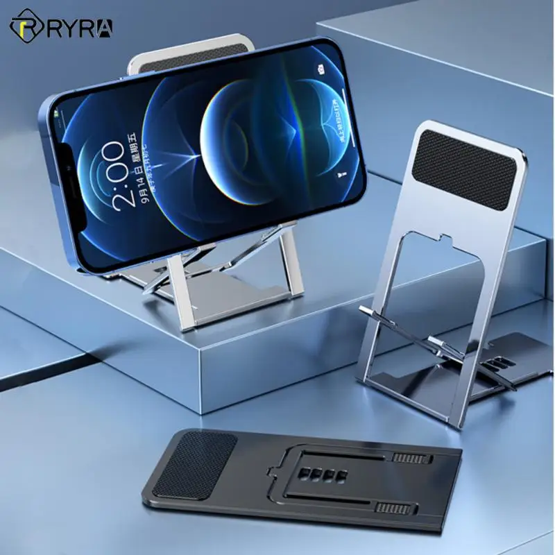 RYRA Evrensel Masaüstü Cep Telefonu Tutucu Çok Açılı Ayarlanabilir Katlanır Mini Telefon Tutucu Hollow Tablet iPhone iPad İçin Standı