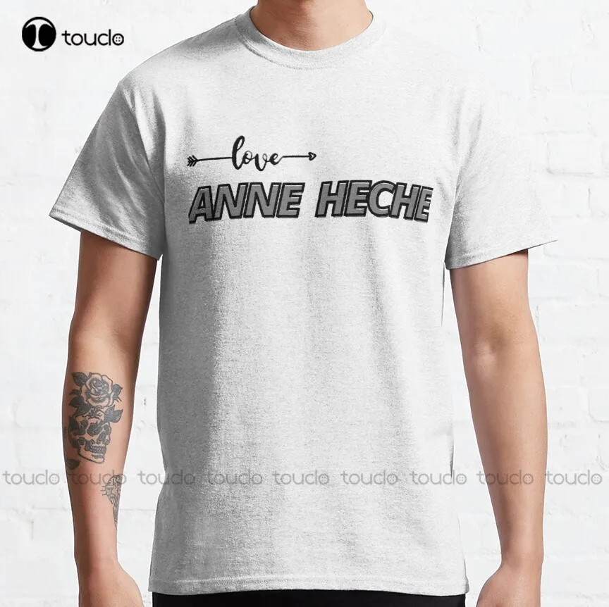 Seviyorum Anne Heche Klasik T-Shirt Komik Tişörtleri Erkekler Dijital Baskı Tee Gömlek noel hediyesi Xs-5Xl Streetwear Hip Hop Yeni