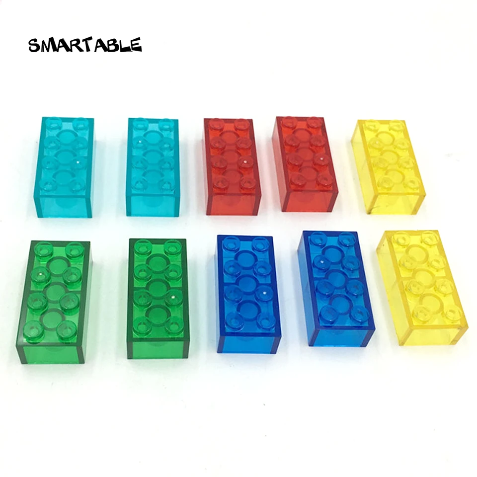 Smartable Şeffaf Şeffaf Tuğla 2x4 Yapı Taşları Yaratıcı Oyuncaklar Çocuklar İçin BUHAR Uyumlu Tüm Markalar 3001 Hediye 38 adet / grup