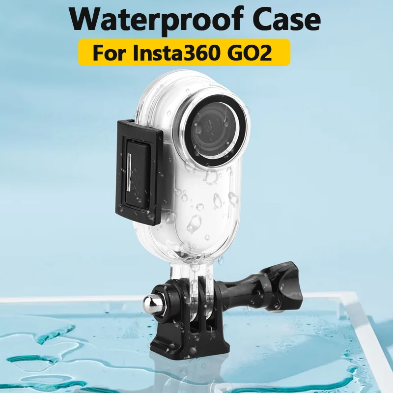 Su geçirmez Kılıf Insta360 GO 2 Koruyucu Kapak Montaj Adaptörü Dalış Yüzme Sörf Koruyucu Eylem Kamera Aksesuarları