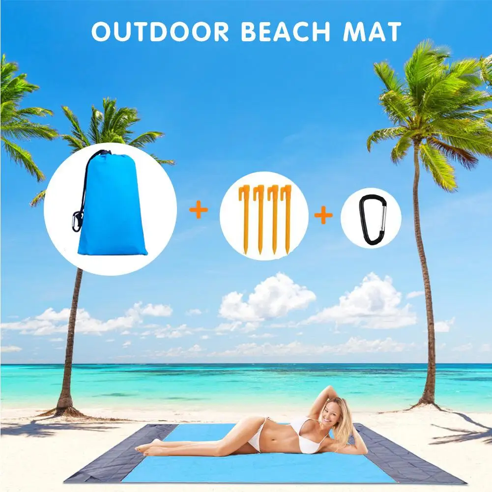 Su geçirmez Plaj Kamp Mat 200x200 cm Taşınabilir Açık Hafif piknik örtüsü Plaj Naturehike Battaniye Yürüyüş Kamp Ekipmanları