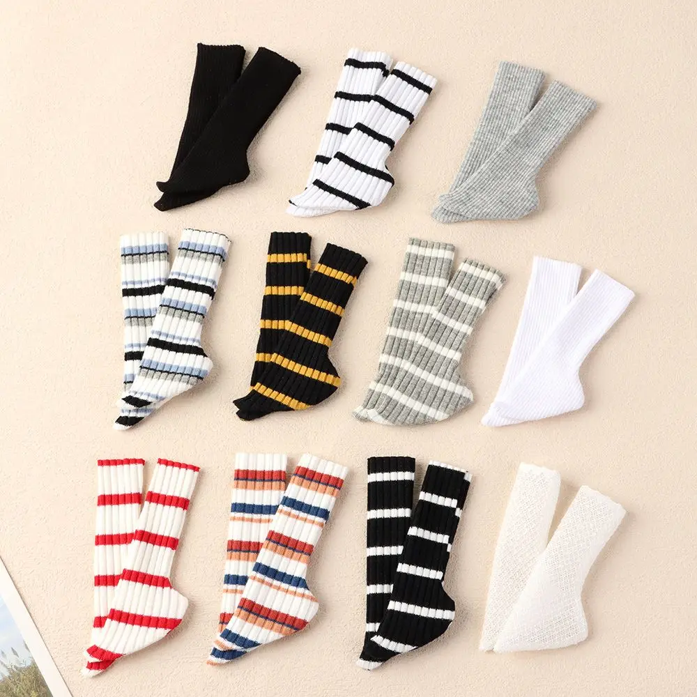 Sıcak Çocuk Çocuk Kız Yüksek kalite DIY noel hediyesi şerit çoraplar 1/6 Bebek Çorap Bebek Giysileri Aksesuarları