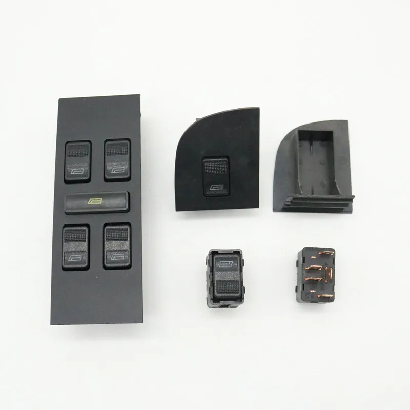 Tam Set Elektrikli Güç Pencere Kaldırıcı Kontrol Anahtarı Audi QUATTRO İçin 80 90 100 200 A6 Cabrıolet 1987-1998