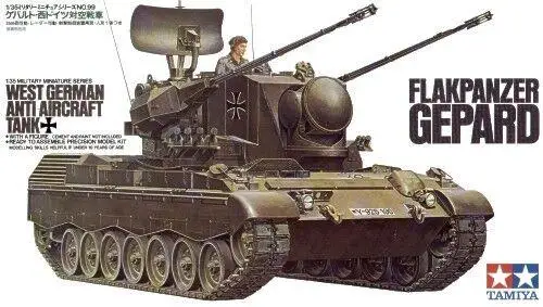 Tamiya 35099 1/35 model seti Batı Alman Uçaksavar Silah Tankı Flakpanzer Gepard