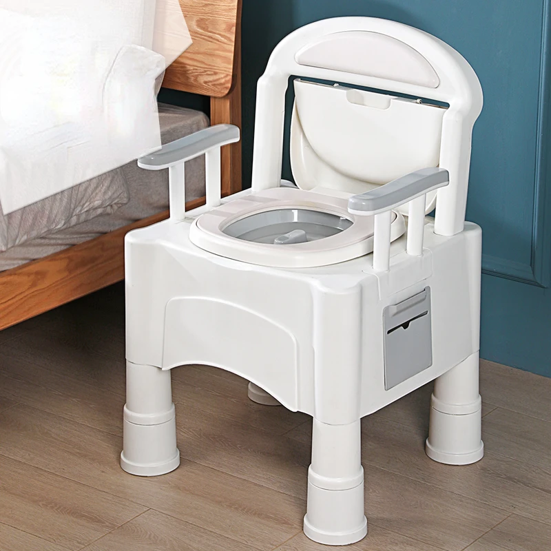 Taşınabilir kaymaz tuvalet hamile kadınlar için mühürlü deodorant yaşlı idrar kovası rahat PU yastık kanepe sandalye