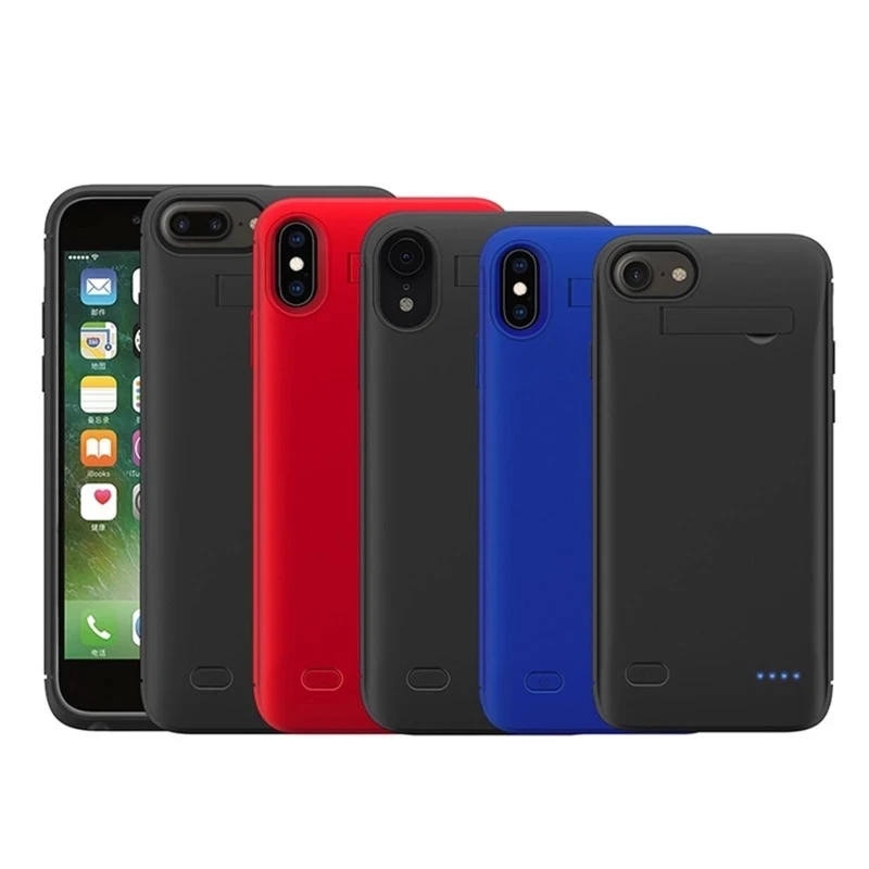 Ultra İnce pil şarj cihazı iPhone için kılıf SE 2020 6 6S 7 8 Artı Pil Kutusu iPhone X XS Max XR Güç Bankası Şarj Durumda