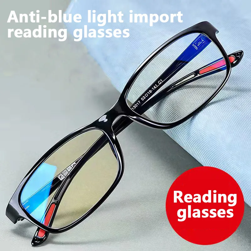 Ultralight Anti mavi ışık okuma gözlüğü kadın erkek TR90 presbiyopik gözlük hipermetrop gözlük Diyoptri +1.5 2.0 2.5 3.5