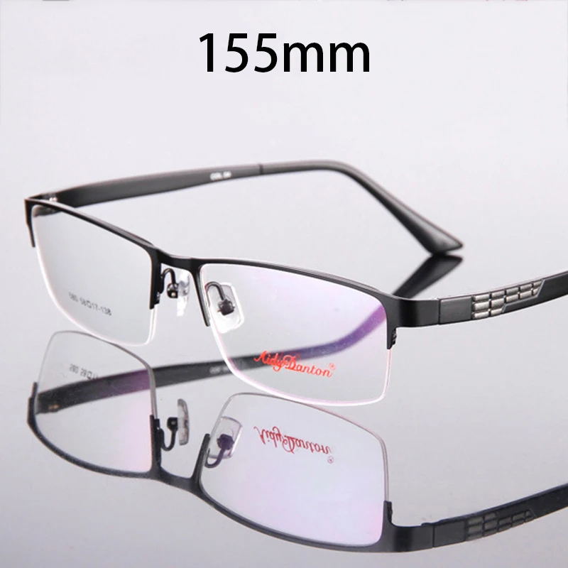 Vazrobe 155mm Büyük Boy okuma gözlüğü Erkek Gözlük Çerçevesi Erkek Diyoptri +100 150 200 250 Yarı Çerçevesiz Geniş Gözlükler Siyah